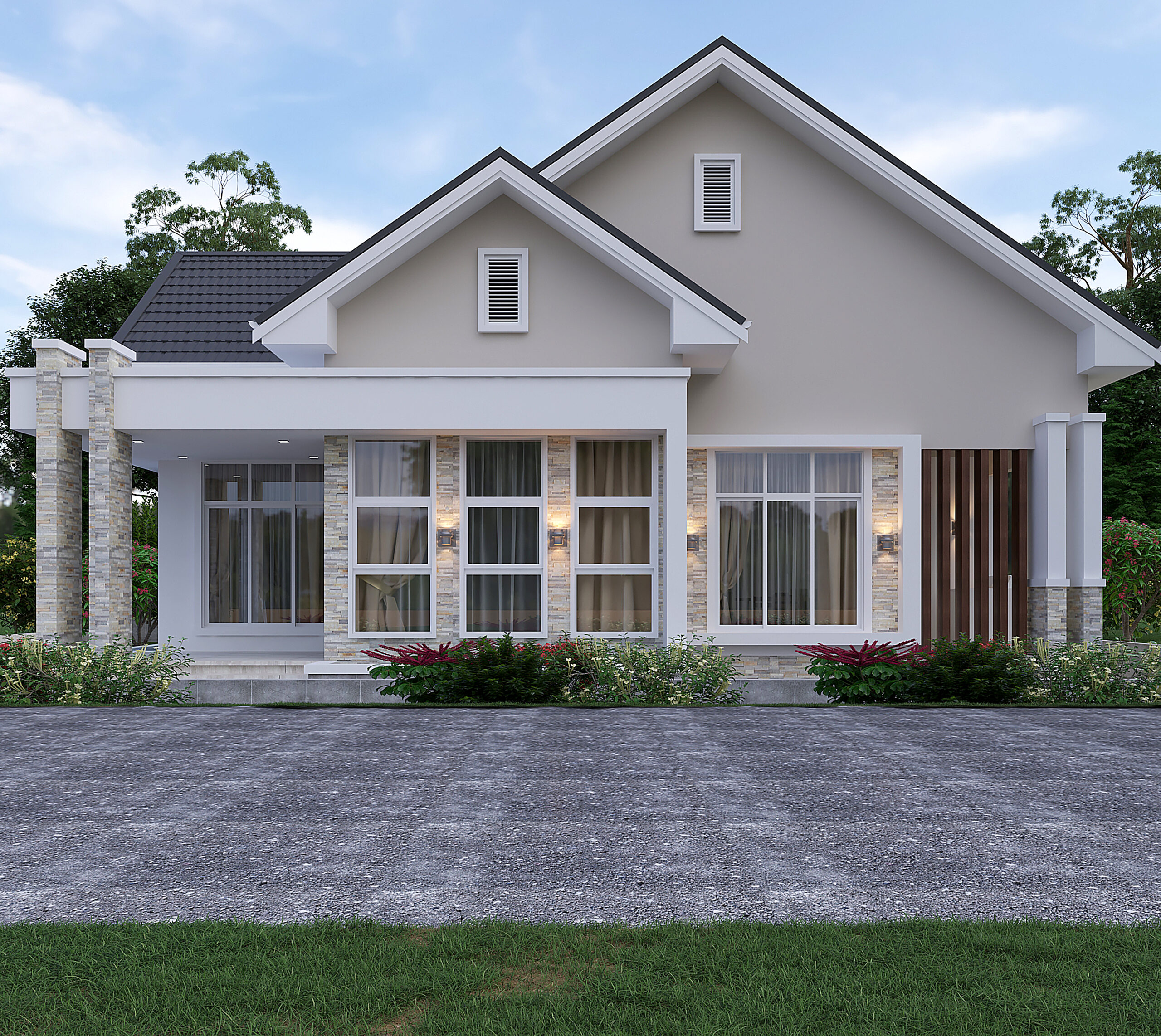 THREE BEDROOM RESIDENTIAL HOUSE